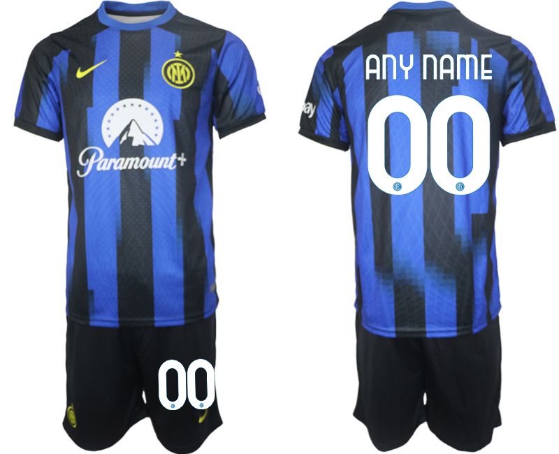 Men 2023-2024 Club Inter Milan home blue customized Soccer Jersey